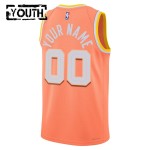 Maillot NBA Cleveland Cavaliers Personnalisable Nike 2025-26 City Edition Orange Swingman - Enfant